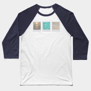 Tryptic: Sea Polaroids (abstract nature photography) Baseball T-Shirt